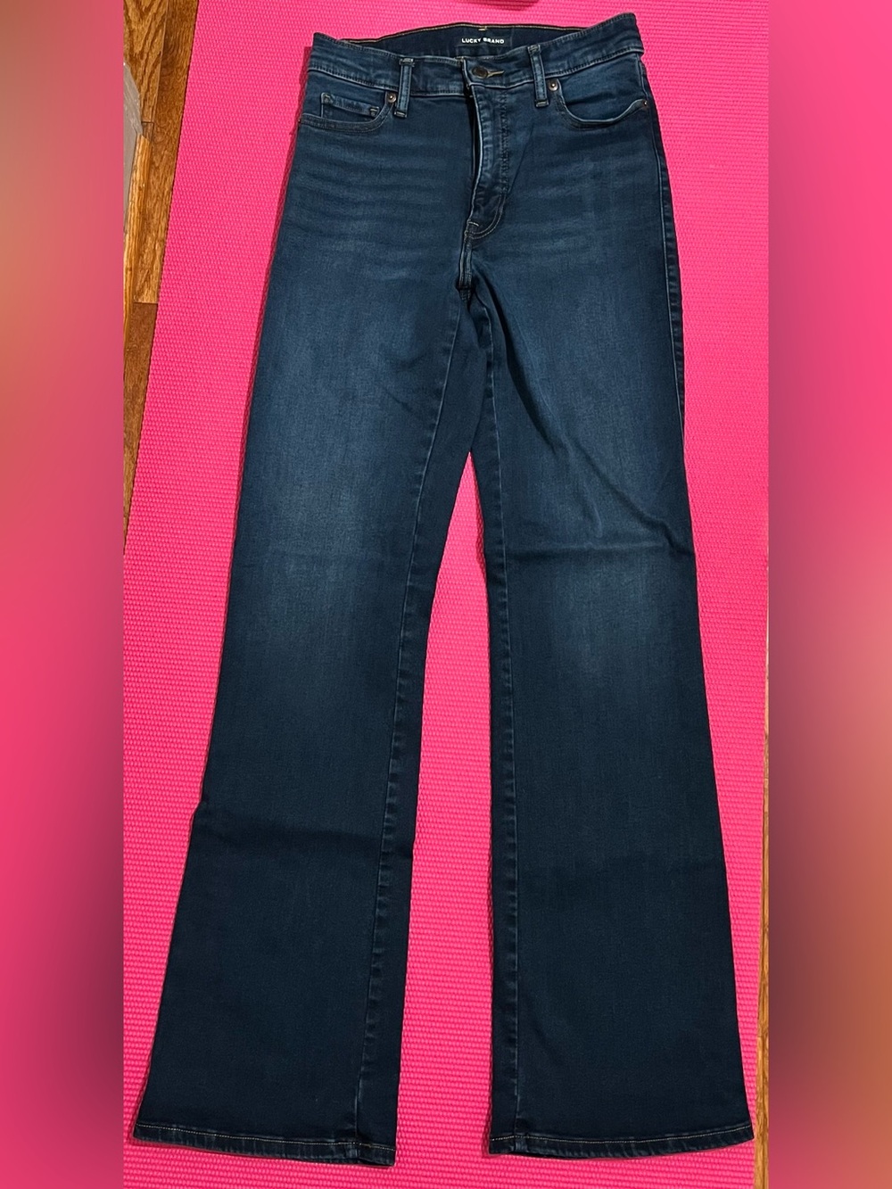 Lucky Brand Women's Dark Indigo Wide Leg Jeans